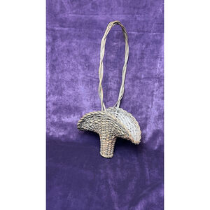 Vintage Handwoven unique wicker basket